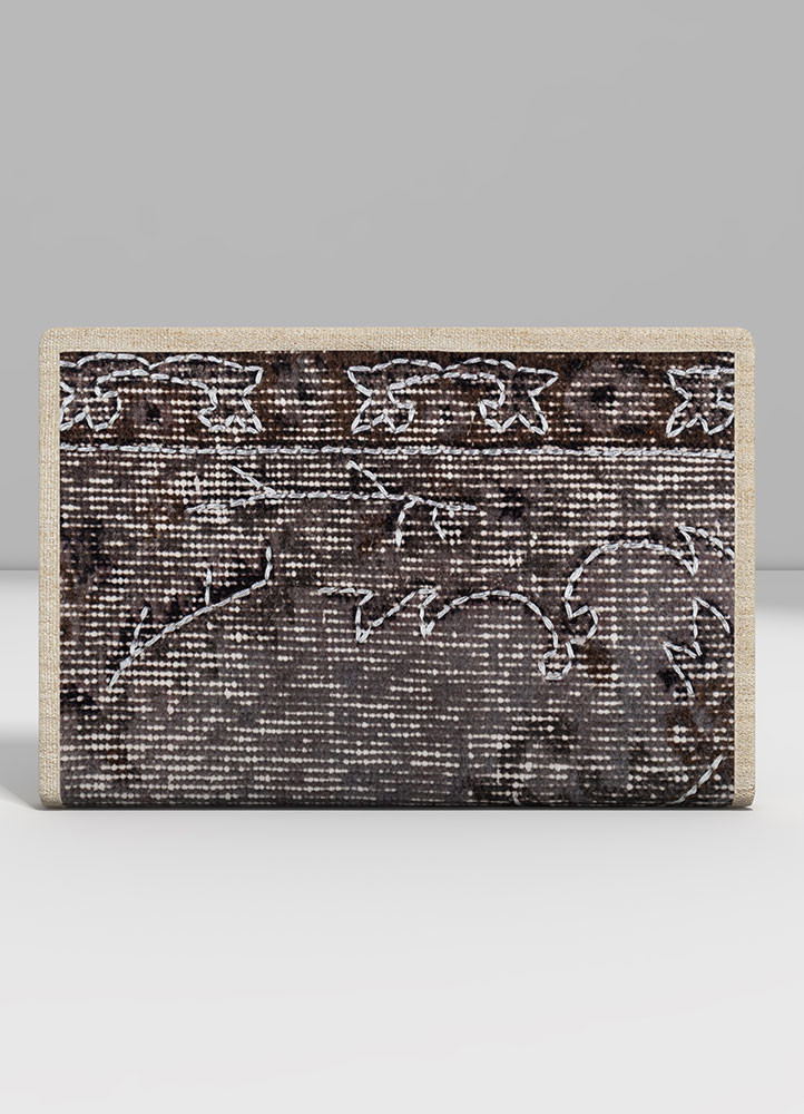  blue external material - wool/bamboo silk/zari Hand Knotted Rug