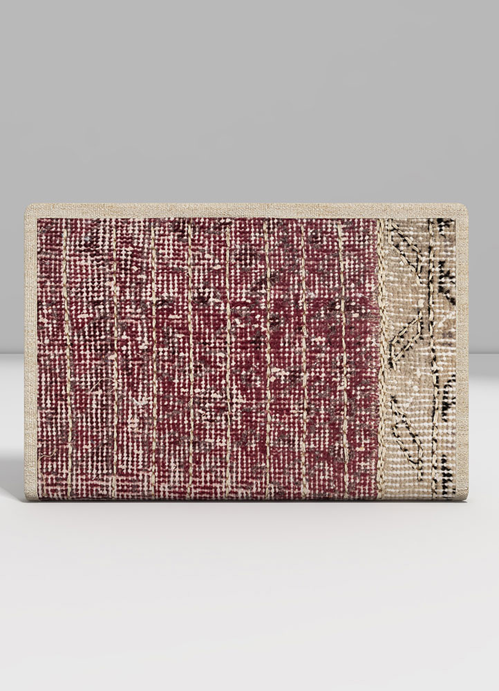  grey and black external material - wool/bamboo silk/zari Hand Knotted Rug