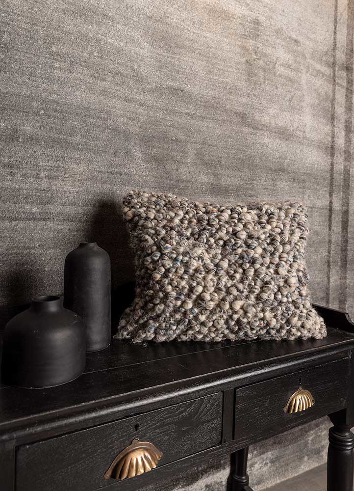 cushion blue wool Cushion Cover Rug - HeadShot cushion blue wool Cushion Cover Rug - HeadShot