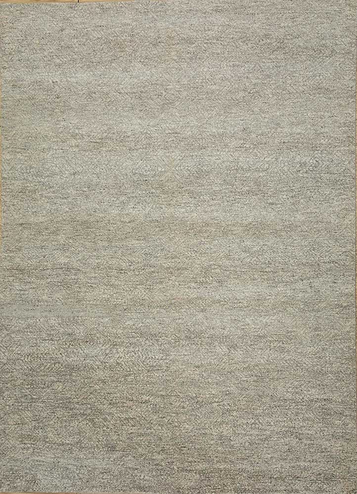 manifest ivory wool Hand Knotted Rug - HeadShot