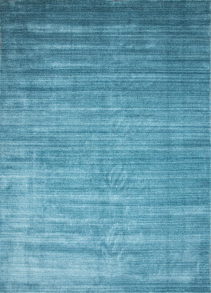  blue viscose Hand Loom Rug