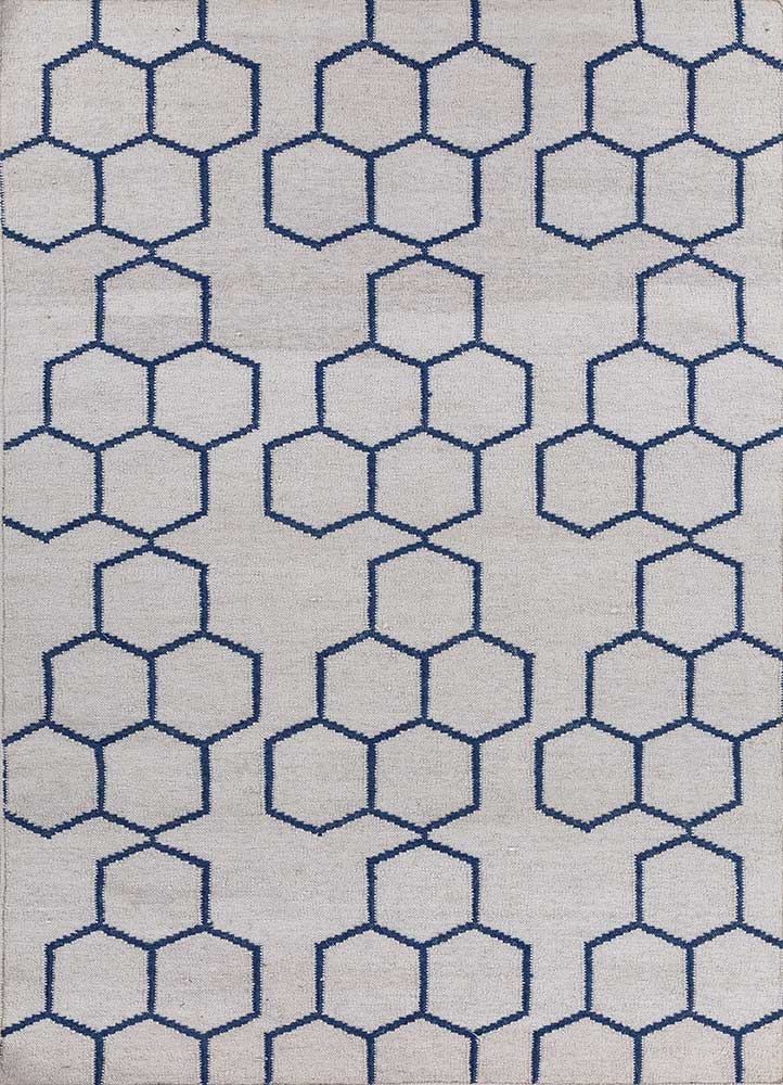  blue wool Flat Weaves Rug