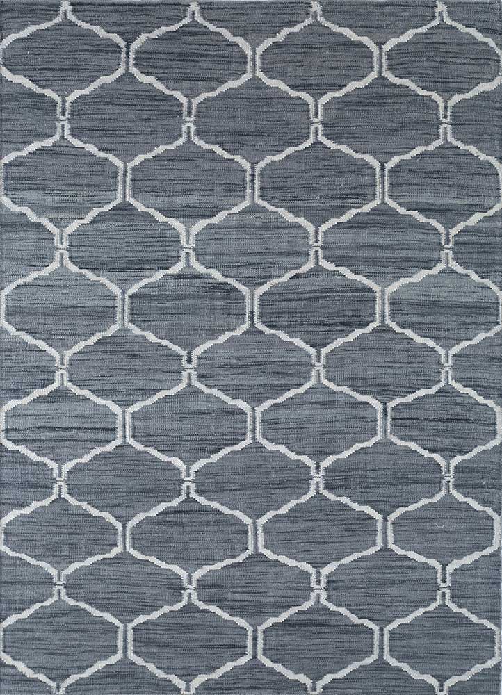  grey and black wool Flat Weaves Rug