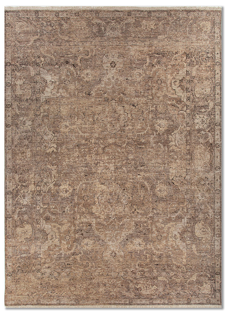  grey and black wool Hand Knotted Rug