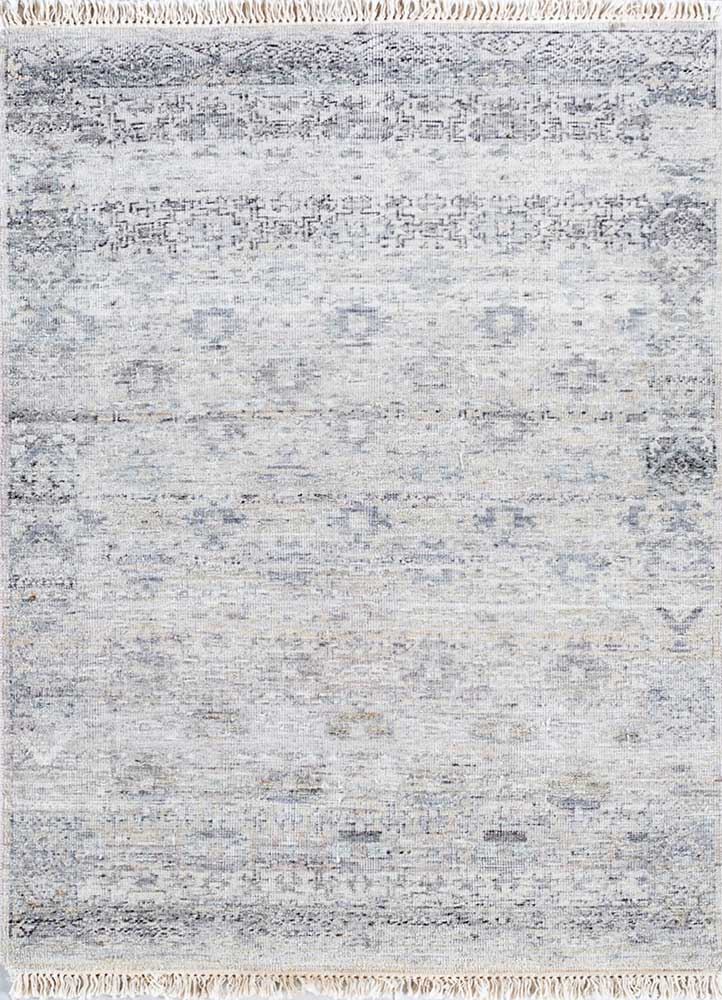  grey and black wool Hand Knotted Rug