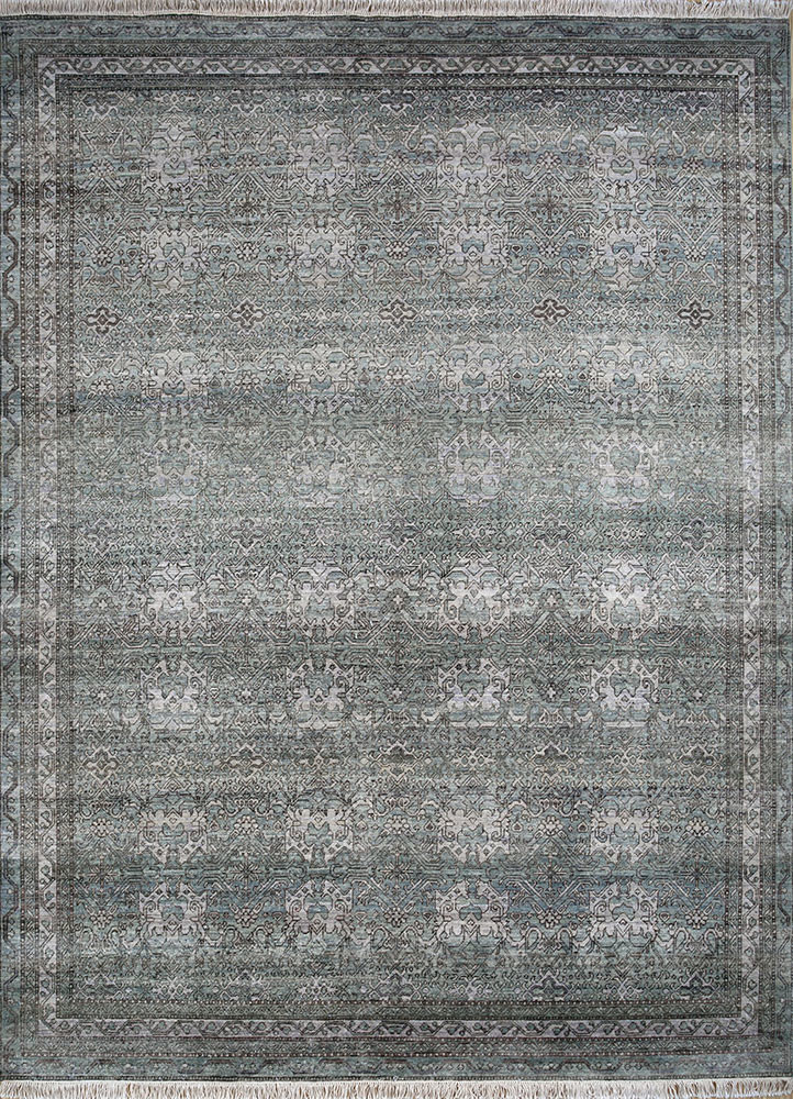 viscaya grey and black afghan wool Hand Knotted Rug - HeadShot viscaya grey and black afghan wool Hand Knotted Rug - HeadShot