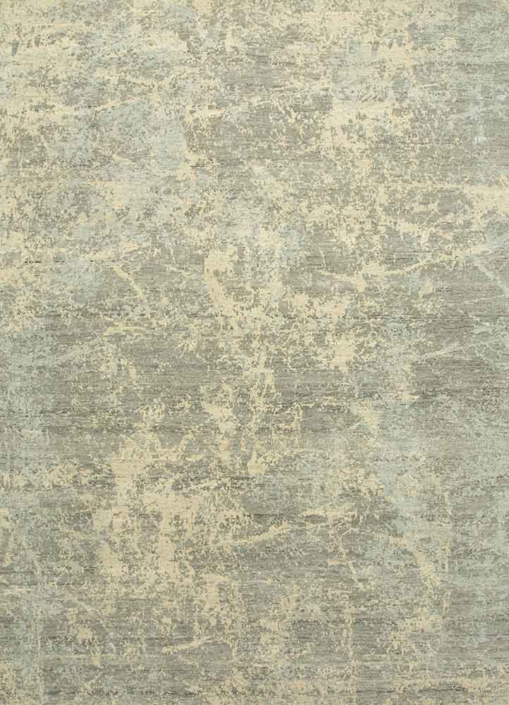 chaos theory by kavi beige and brown wool Hand Knotted Rug - HeadShot