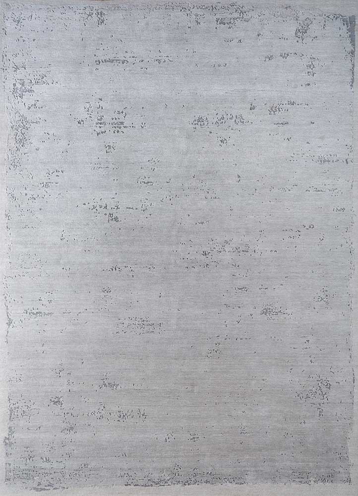 urban pause by kavi grey and black wool and silk Hand Knotted Rug - HeadShot urban pause by kavi grey and black wool and silk Hand Knotted Rug - HeadShot