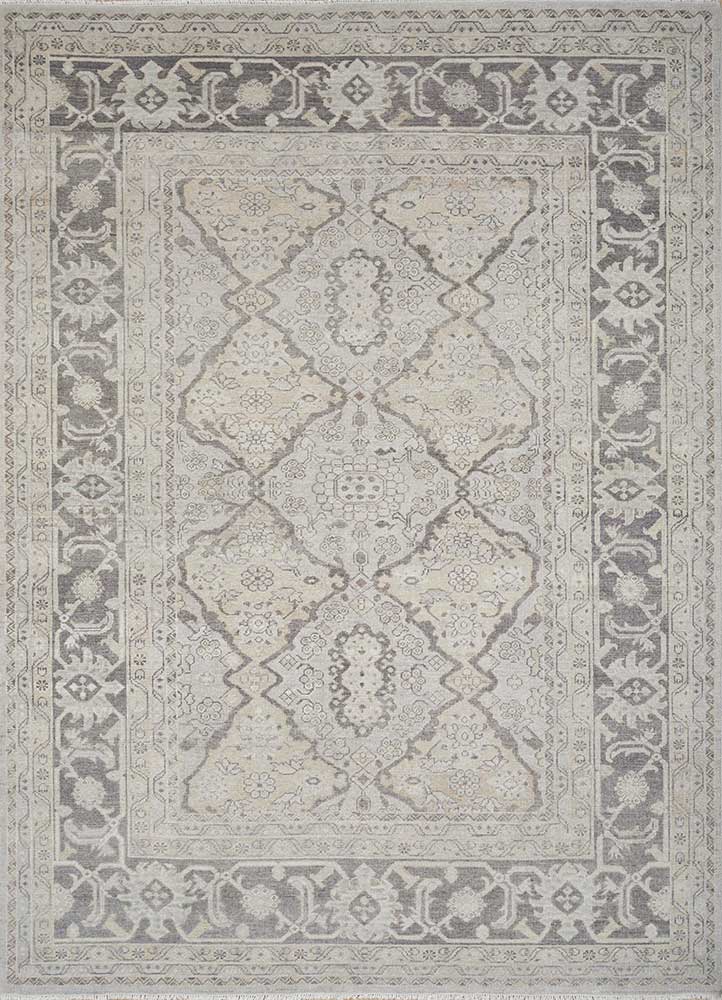  grey and black wool Hand Knotted Rug