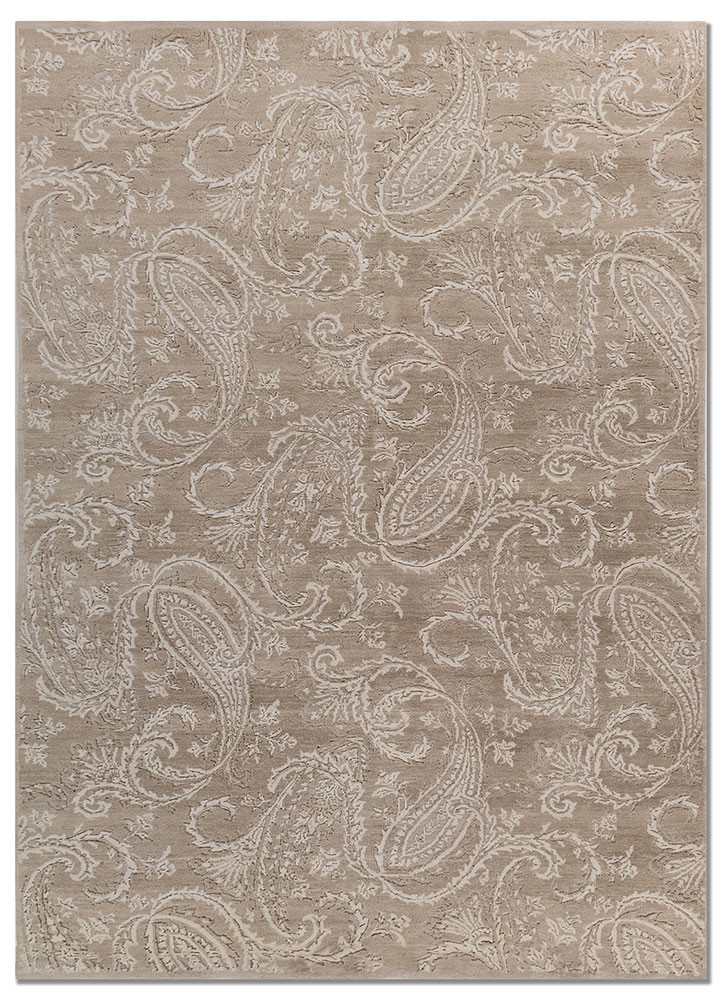 Kashmir by Peter D'Ascoli  ivory wool Hand Knotted Rug