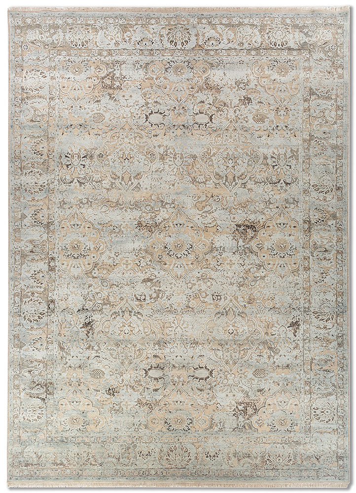 viscaya ivory wool and silk Hand Knotted Rug - HeadShot