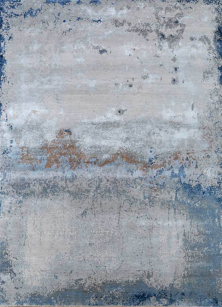 chaos theory by kavi ivory wool and bamboo silk Hand Knotted Rug - HeadShot chaos theory by kavi ivory wool and bamboo silk Hand Knotted Rug - HeadShot