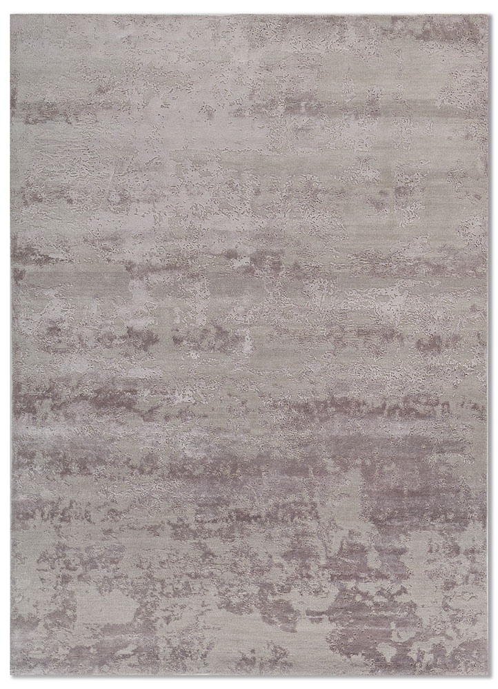  pink and purple wool and bamboo silk Hand Knotted Rug