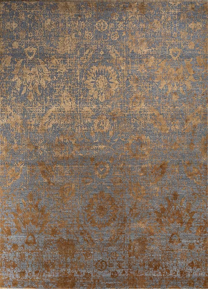 chaos theory by kavi beige and brown wool and bamboo silk Hand Knotted Rug - HeadShot chaos theory by kavi beige and brown wool and bamboo silk Hand Knotted Rug - HeadShot