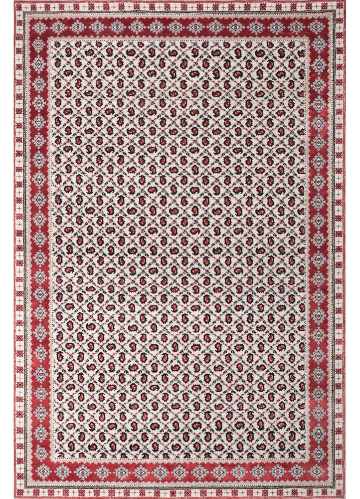 Marcellin by Peter D'Ascoli  ivory wool and bamboo silk Hand Knotted Rug