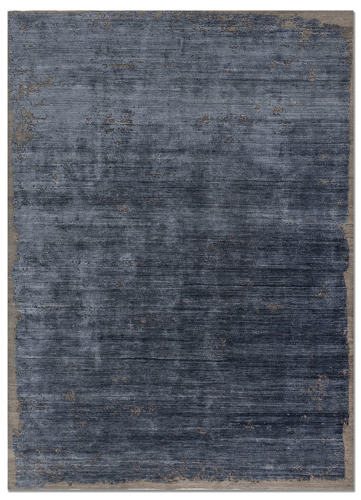  blue tencil Hand Knotted Rug