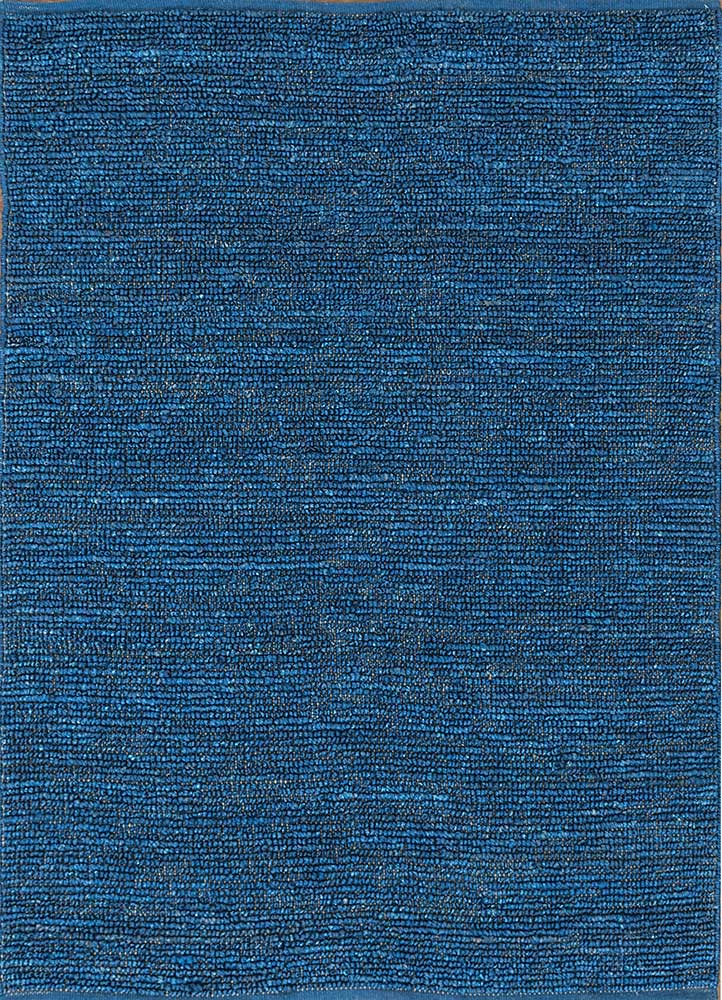  blue jute and hemp Flat Weaves Rug