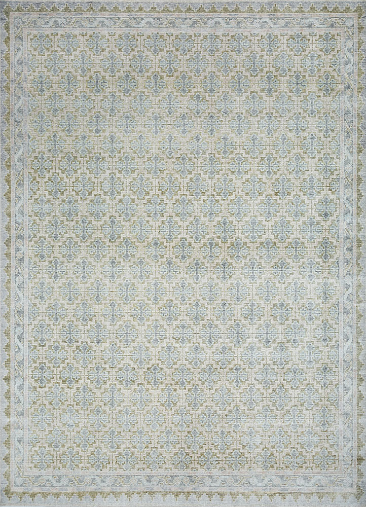 erbe green wool Hand Knotted Rug - HeadShot erbe green wool Hand Knotted Rug - HeadShot