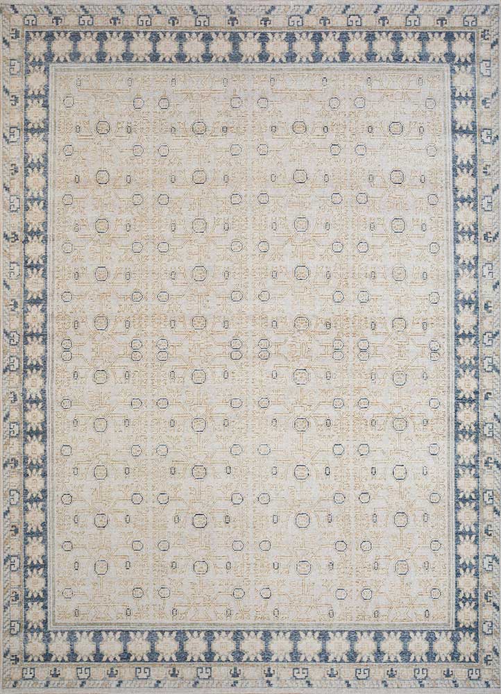 erbe ivory wool Hand Knotted Rug - HeadShot