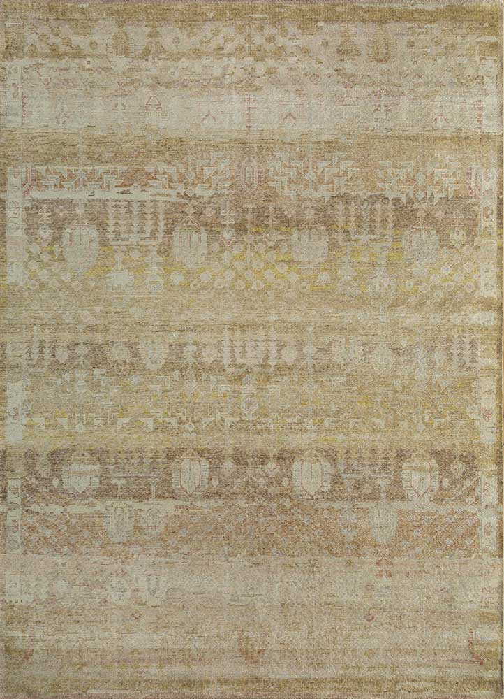 erbe gold wool Hand Knotted Rug - HeadShot