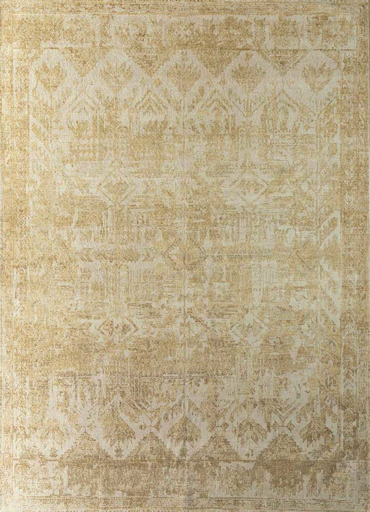  gold wool Hand Knotted Rug