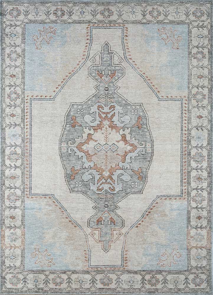  ivory wool Hand Knotted Rug