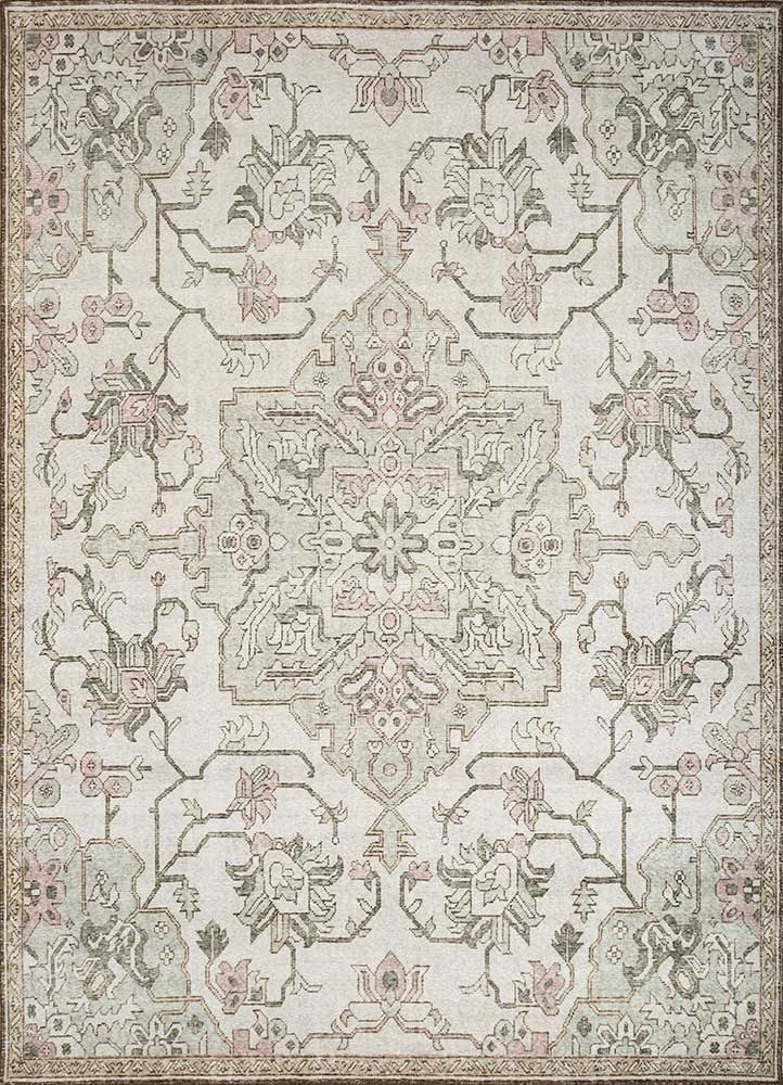  ivory wool Hand Knotted Rug