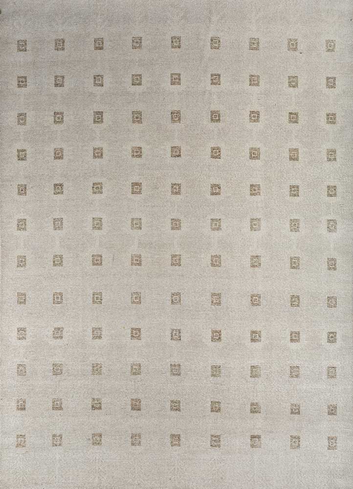  ivory wool Hand Knotted Rug