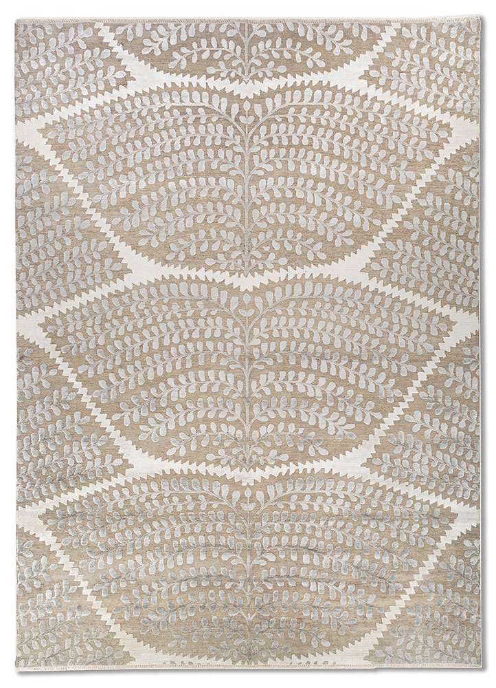 erbe grey and black wool and bamboo silk Hand Knotted Rug - HeadShot erbe grey and black wool and bamboo silk Hand Knotted Rug - HeadShot