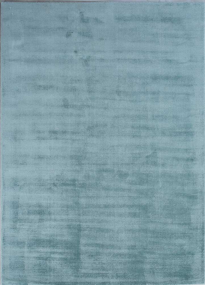  blue viscose Hand Loom Rug