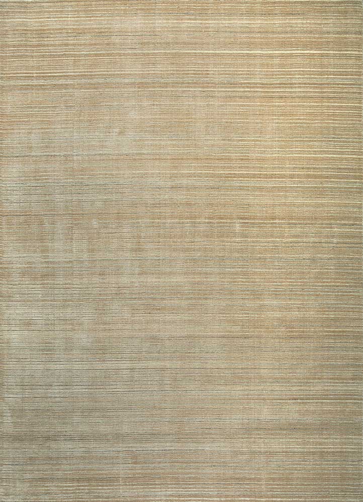 tesoro beige and brown wool and bamboo silk Hand Loom Rug - HeadShot