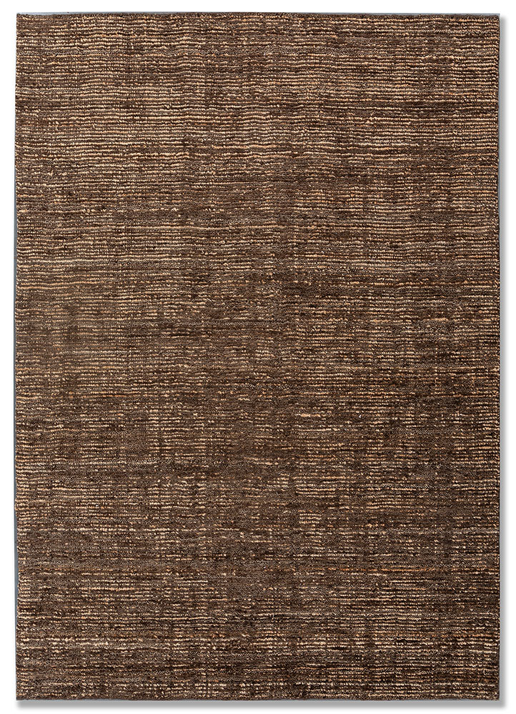 contour beige and brown wool Hand Loom Rug - HeadShot