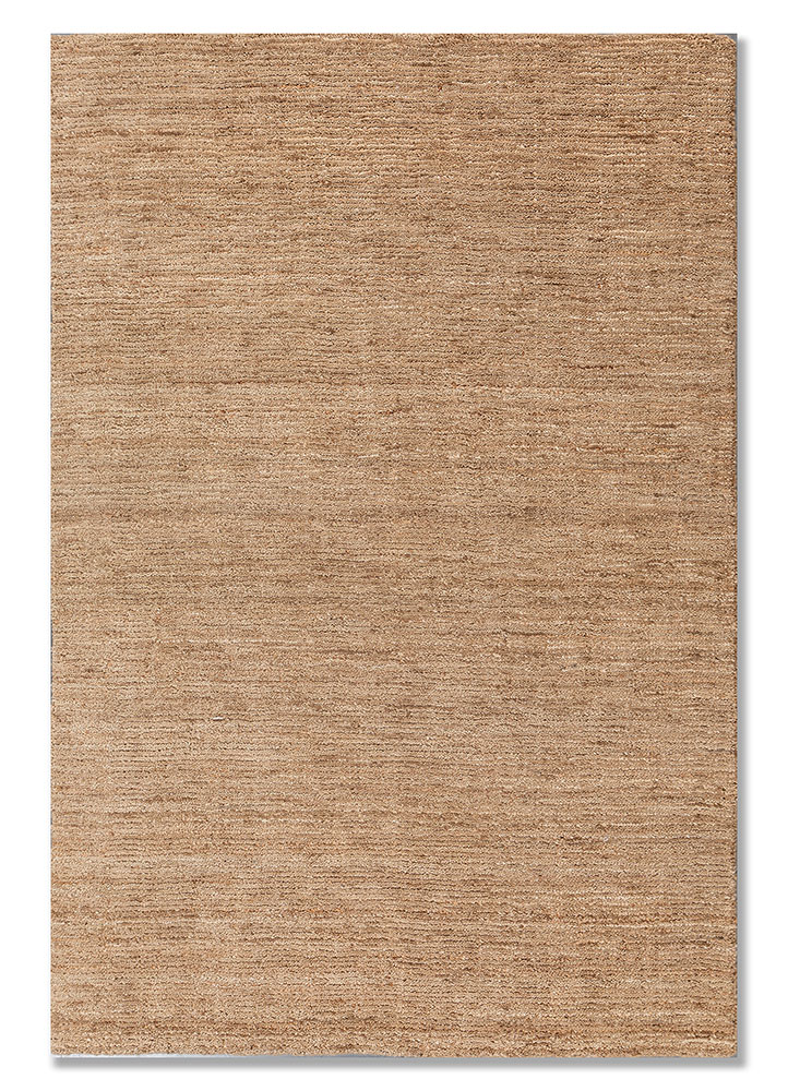  beige and brown wool Hand Loom Rug
