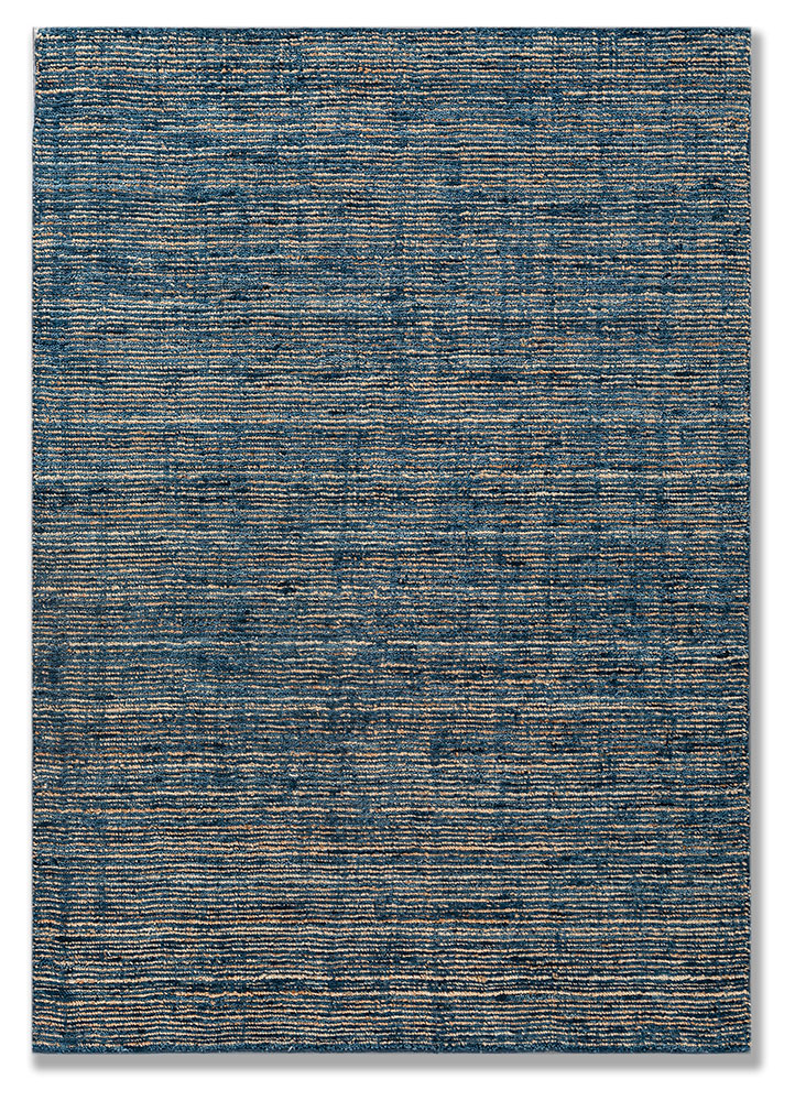  blue wool Hand Loom Rug