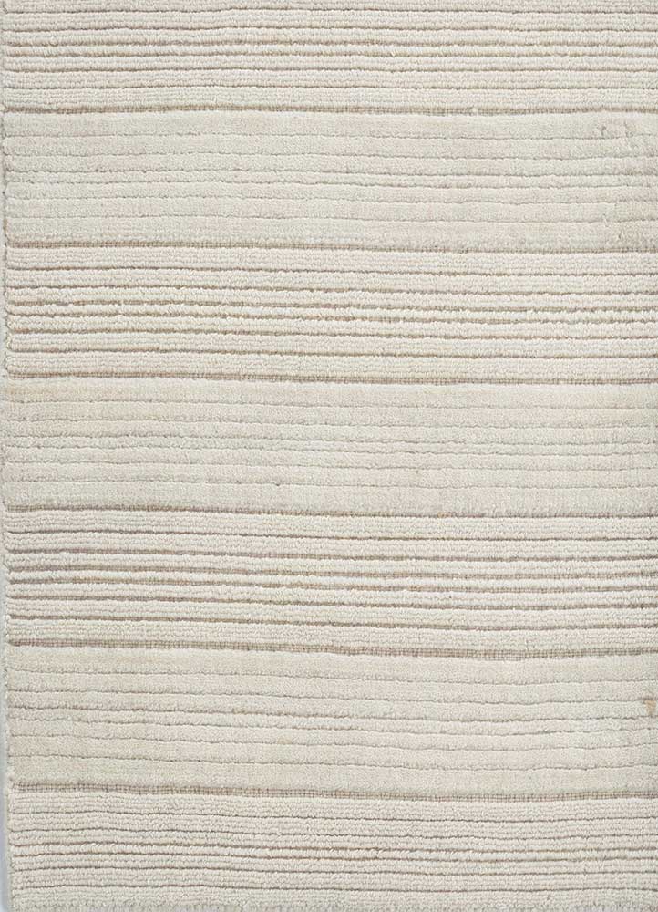 contour ivory wool Hand Loom Rug - HeadShot