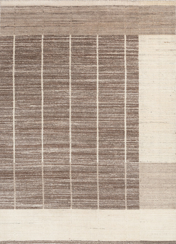  grey and black wool Hand Loom Rug