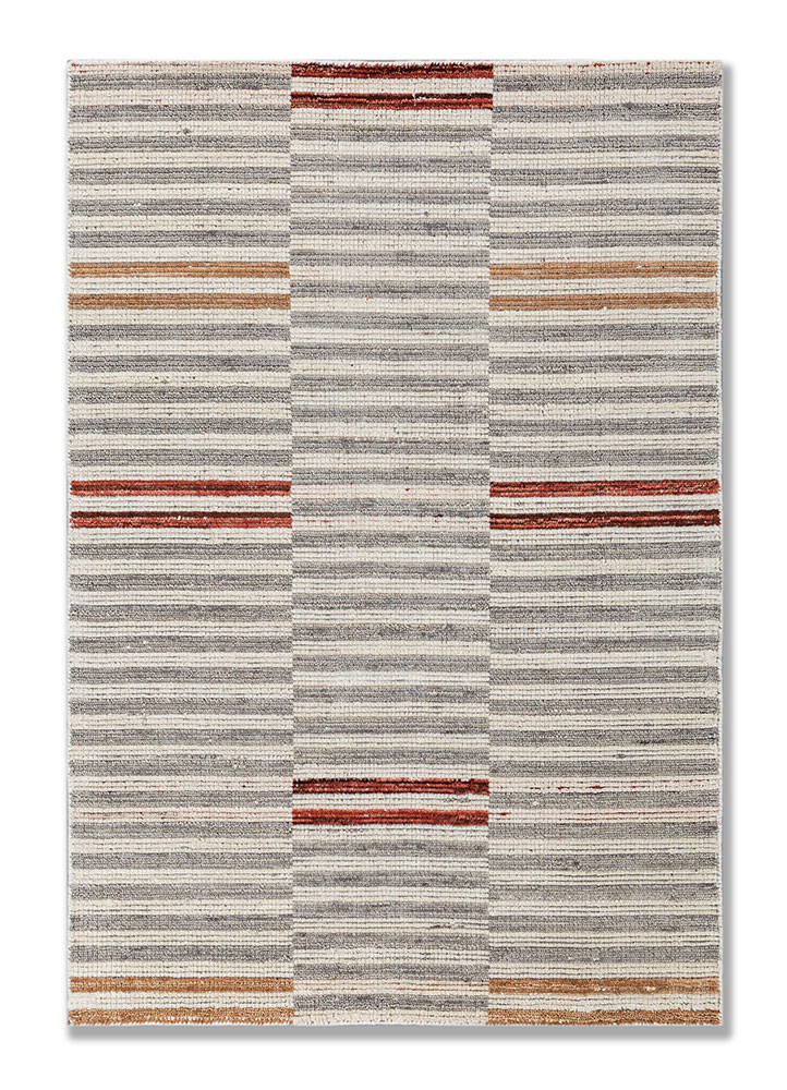  ivory wool Hand Loom Rug