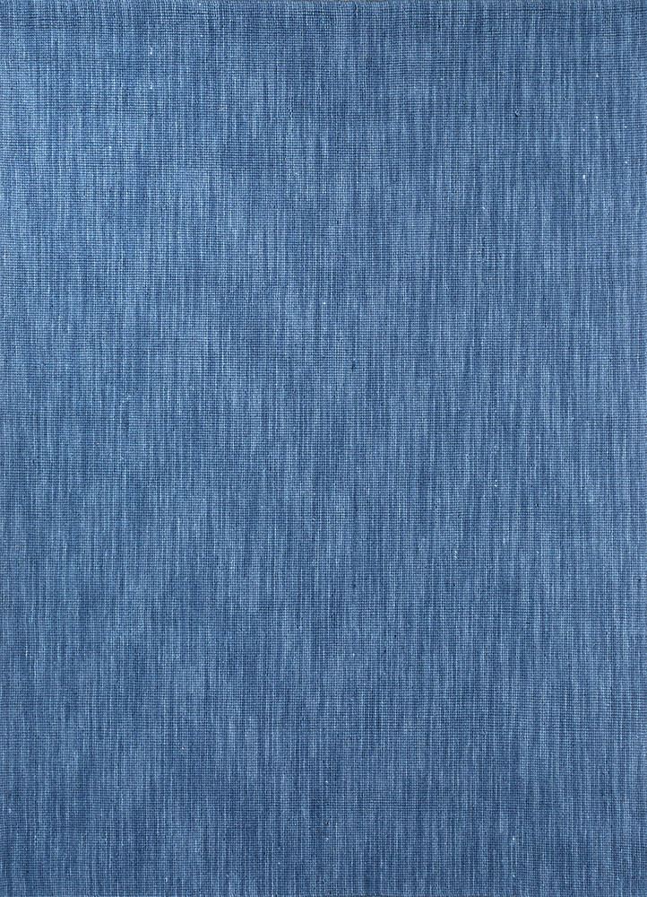  blue wool Hand Loom Rug