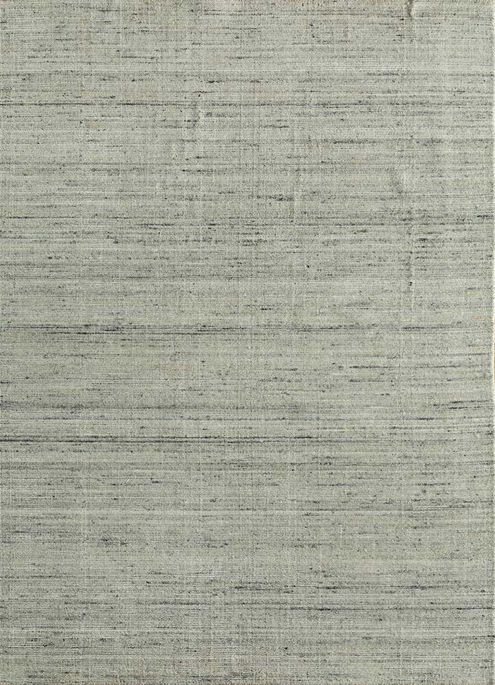 contour grey and black wool and viscose Hand Loom Rug - HeadShot