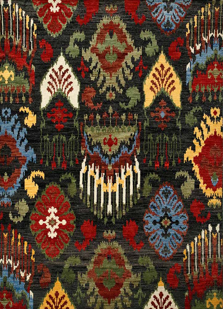 savana multi wool Hand Knotted Rug - HeadShot