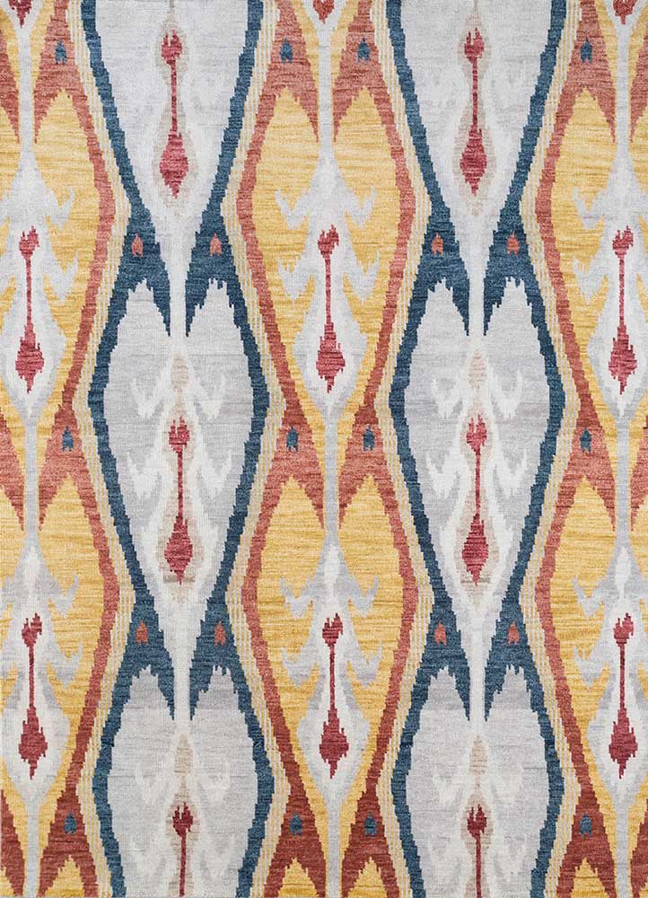 savana ivory wool Hand Knotted Rug - HeadShot