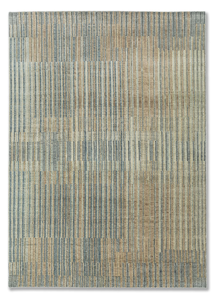 blythe green wool Hand Knotted Rug - HeadShot