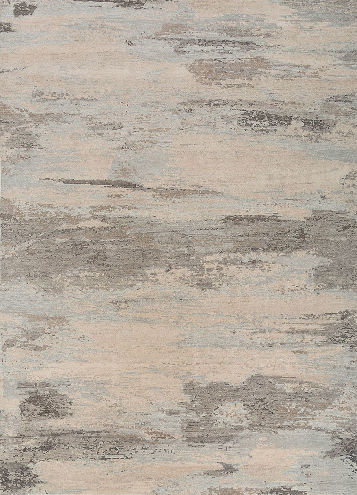  ivory wool Hand Knotted Rug