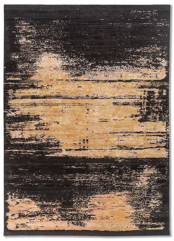  blue wool and bamboo silk Hand Knotted Rug