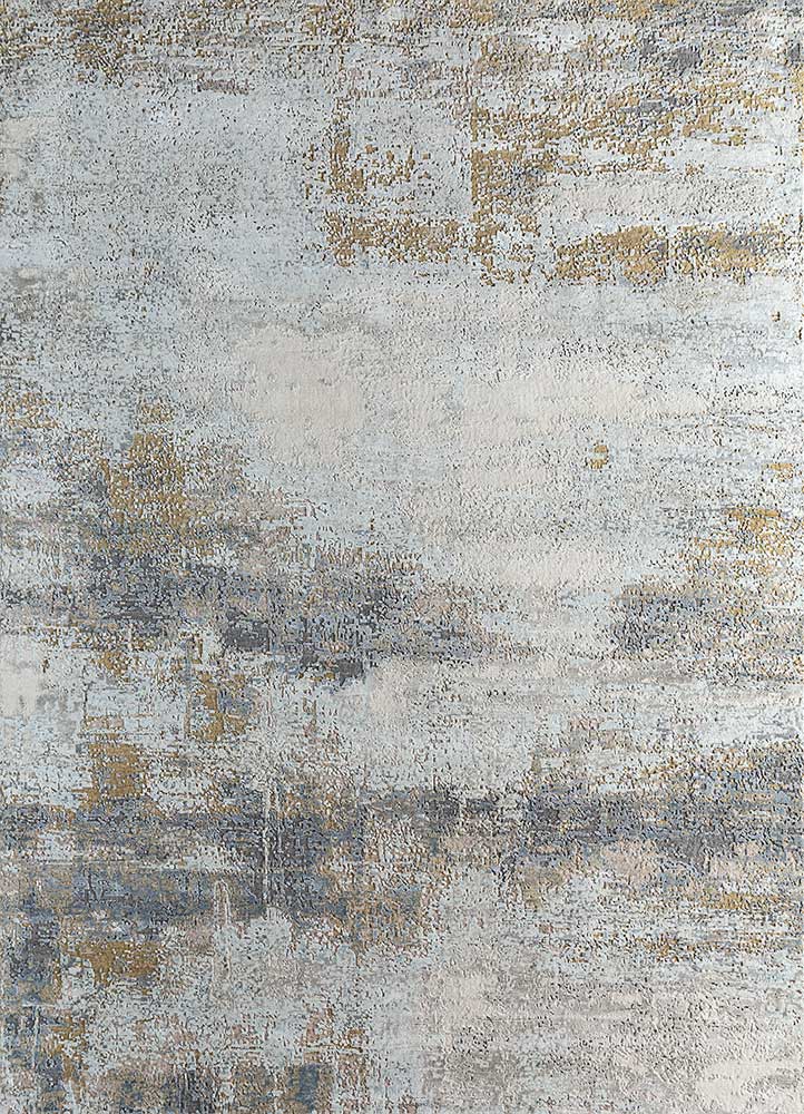 uvenuti ivory wool and bamboo silk Hand Knotted Rug - HeadShot