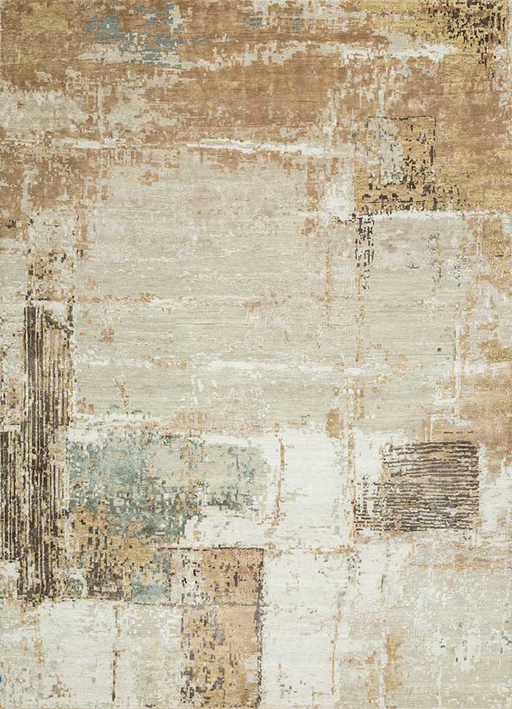 tattvam ivory wool and bamboo silk Hand Knotted Rug - HeadShot tattvam ivory wool and bamboo silk Hand Knotted Rug - HeadShot