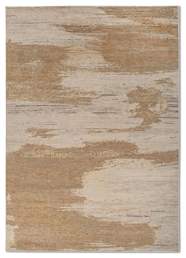 entropy beige and brown wool Hand Knotted Rug - HeadShot entropy beige and brown wool Hand Knotted Rug - HeadShot