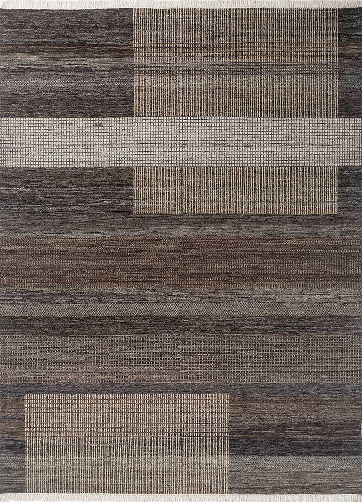  blue afghan wool Hand Knotted Rug