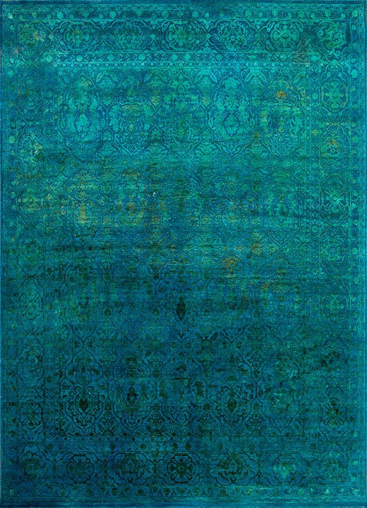 lacuna blue wool and silk Hand Knotted Rug - HeadShot lacuna blue wool and silk Hand Knotted Rug - HeadShot