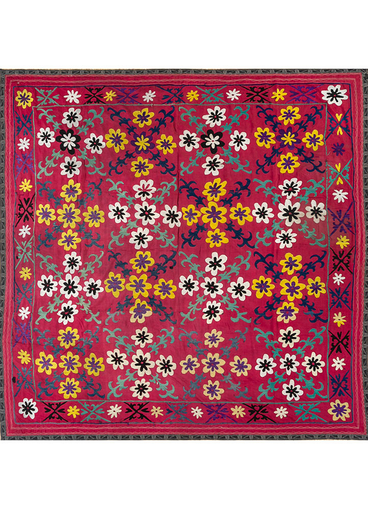 jean red and orange cotton Hand Loom Rug - HeadShot jean red and orange cotton Hand Loom Rug - HeadShot